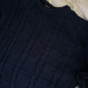 Authentic Christian Dior Navy Knit Sweater